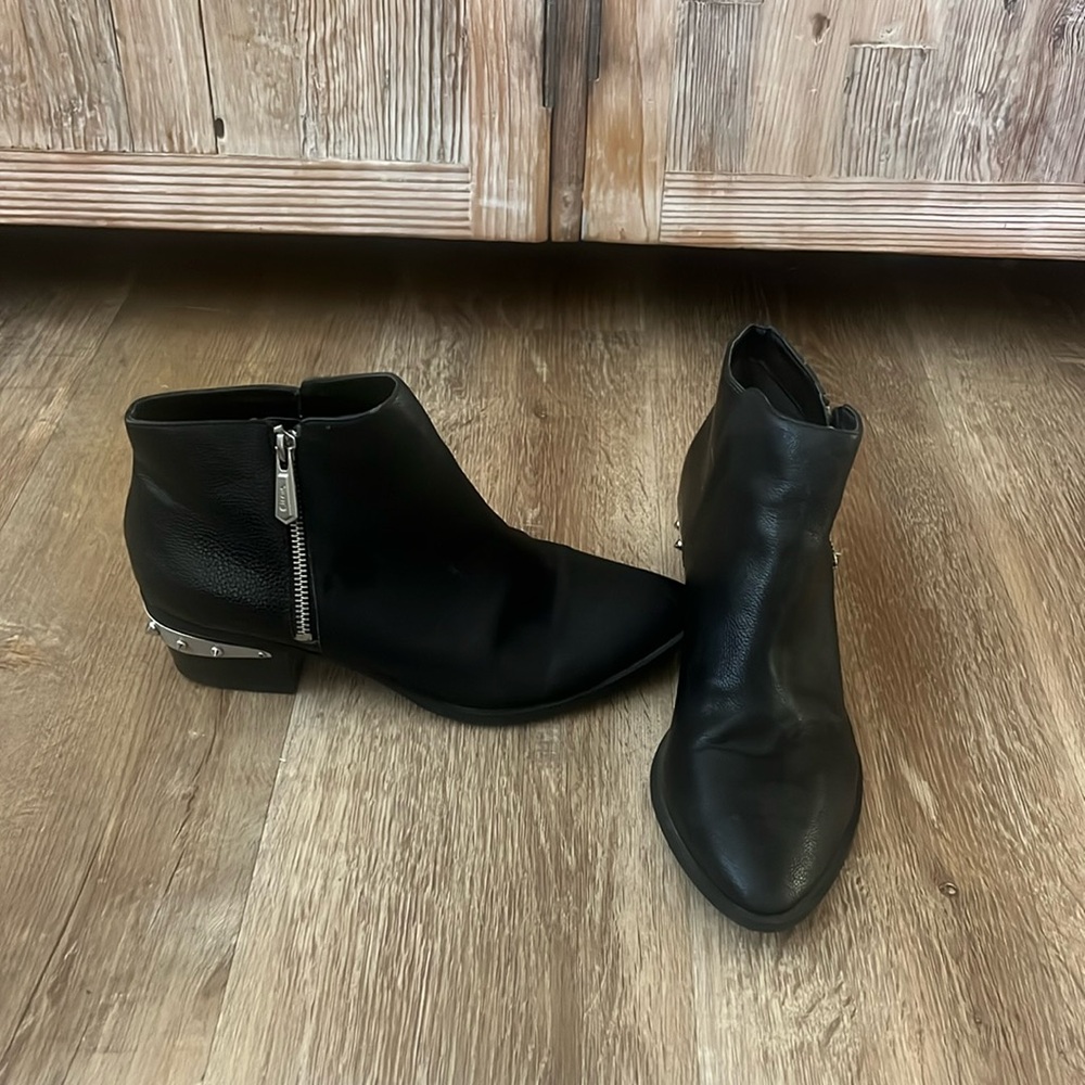 Circus Sam Edelman Black Studded Heel Ankle Boots Women’s Size 9
